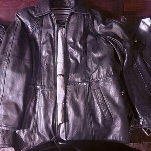 Pelle Studio Black Leather Shirt Jacket